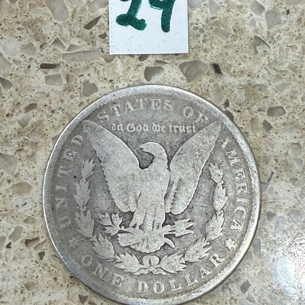 #29 - Authentic 1885 Morgan Silver Dollar coin